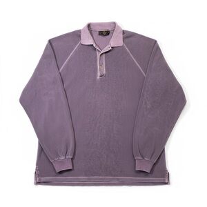 Vintage Eddie Bauer Long Sleeve Polo Shirt – 100% Cotton – Made in Canada